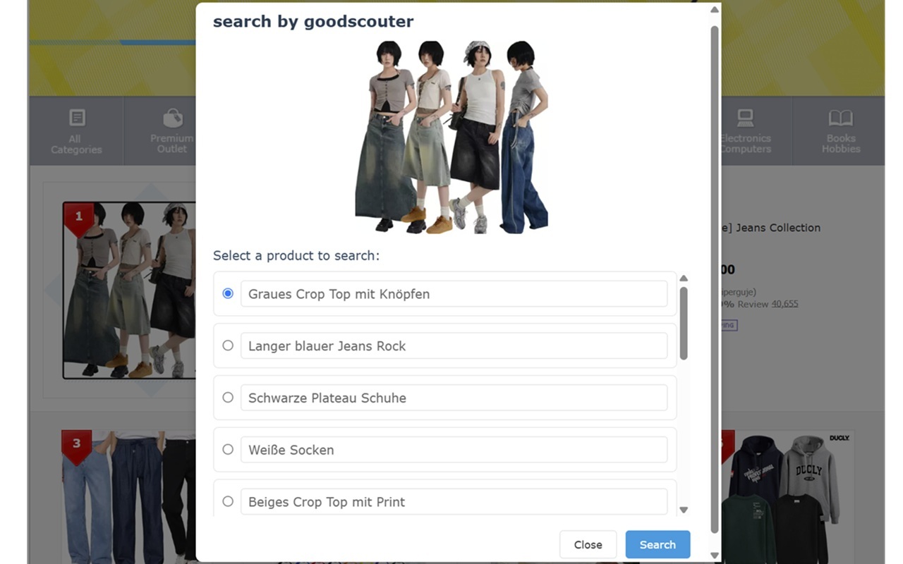 Search by image for shopping step 2